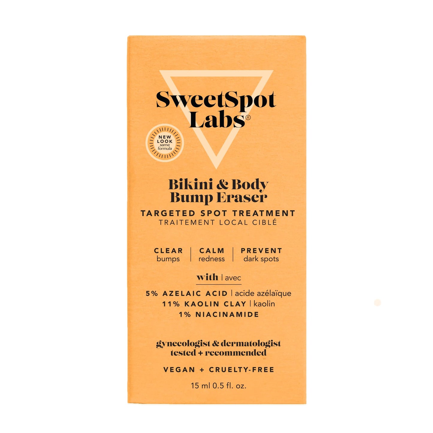 SweetSpot Labs Bikini & Body Bump Eraser, Razor Bump and Dark Spot Treatment with Niacinamide, 0.5 oz