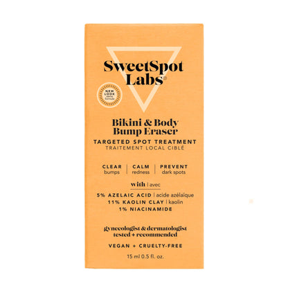 SweetSpot Labs Bikini & Body Bump Eraser, Razor Bump and Dark Spot Treatment with Niacinamide, 0.5 oz