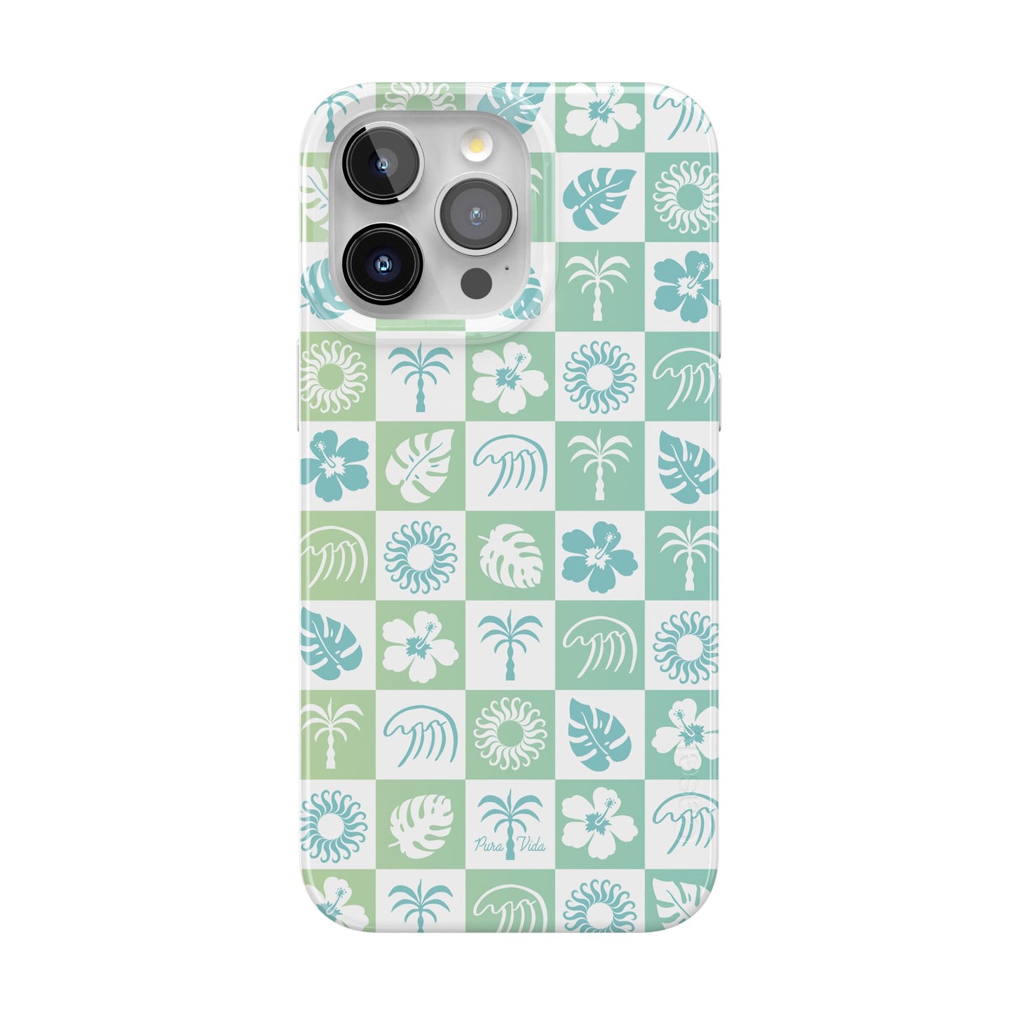 Casely iPhone 15 Pro Case | Fit Check | Neutral Checkerboard | Compatible with MagSafe | Classic Ultra Slim Design