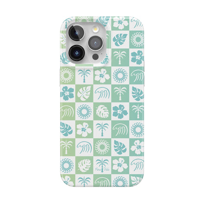 Casely iPhone 15 Pro Case | Fit Check | Neutral Checkerboard | Compatible with MagSafe | Classic Ultra Slim Design