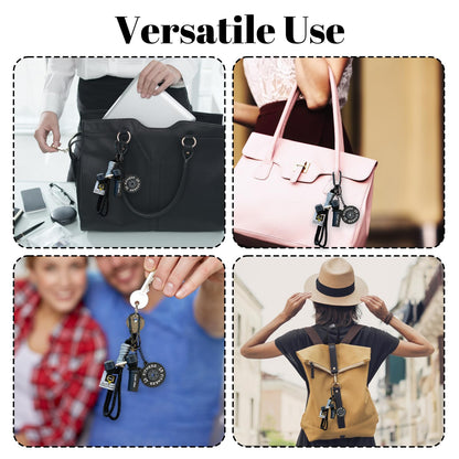 Enyyfit 1PCS PVC Material Dumbbell Keychain & Fitness Keychain with Barbell Plate, Barbell Keychains Gym Bag Charms for Fitness Lovers