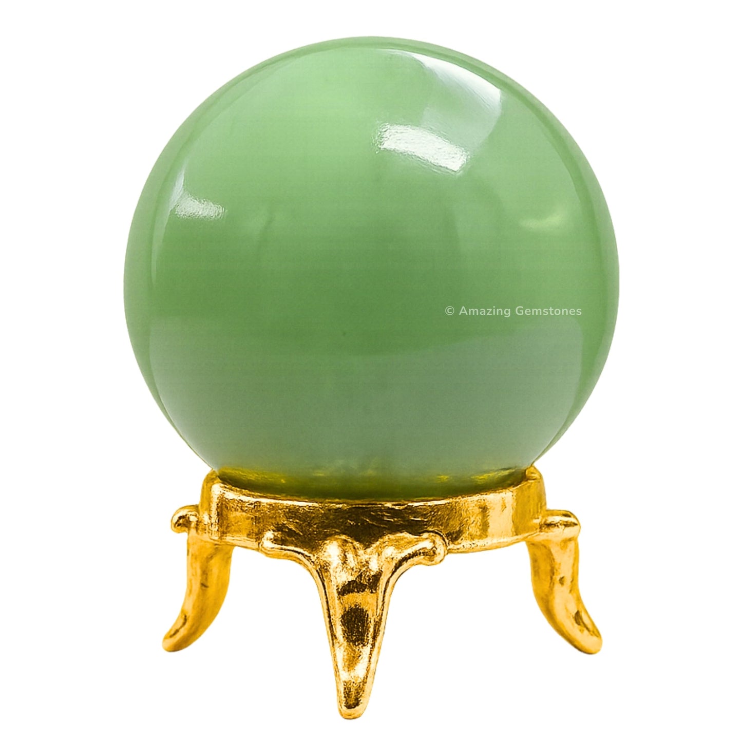 Amazing Gemstone Green Aventurine Crystal Ball with Stand - 1.5 Inches Crystal Sphere Meditation Balls for Witchcraft and Decorative Balls