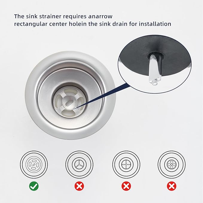 2 Pack Kitchen Sink Strainer and Stopper Combo