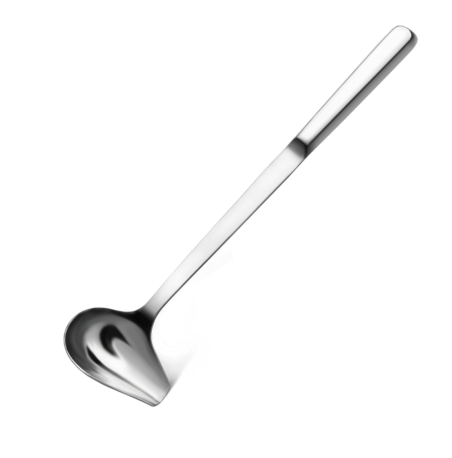 New Star Foodservice Hollow Handle Notched Serving Spoon, Stainless Steel, 1-oz Gravy Soup Ladle, 12.5-Inch, Silver