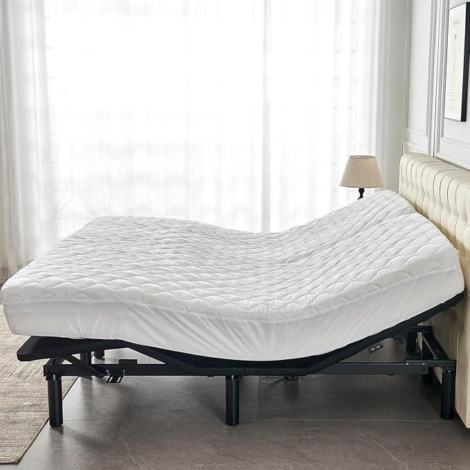 Quilted Waterproof Split Top California King Mattress Protector Pad