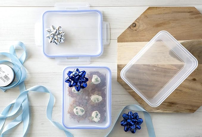 Snapware Plastic Total Solution 3-Pack Food Storage Containers Set, Leakproof &
