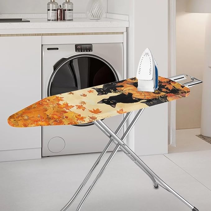 Fall Leaves Cat Pumpkins Ironing Board Covers Standard Washable Ironing Board