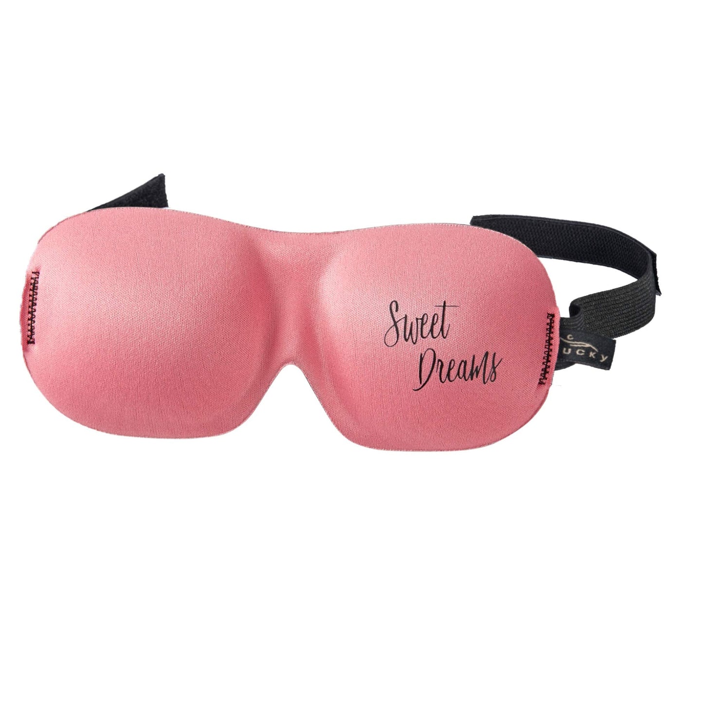 Bucky Ultralight & Comfortable Contoured Sleep Eye Mask, Gold Eyelash, One Size,5824