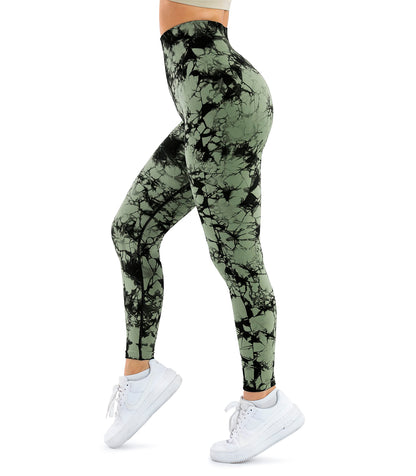 A AGROSTE Women Seamless Workout Leggings with Pockets Scrunch Butt Lifting Gym Leggings High Waisted Yoga Pants