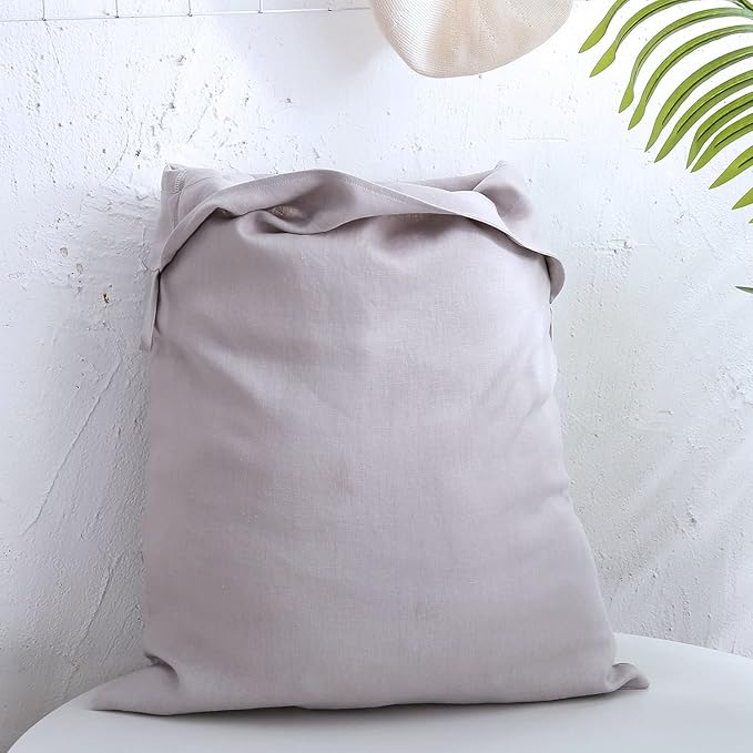 Amazhiyu Pure Linen Over The Door Laundry Hanging Hamper Bag