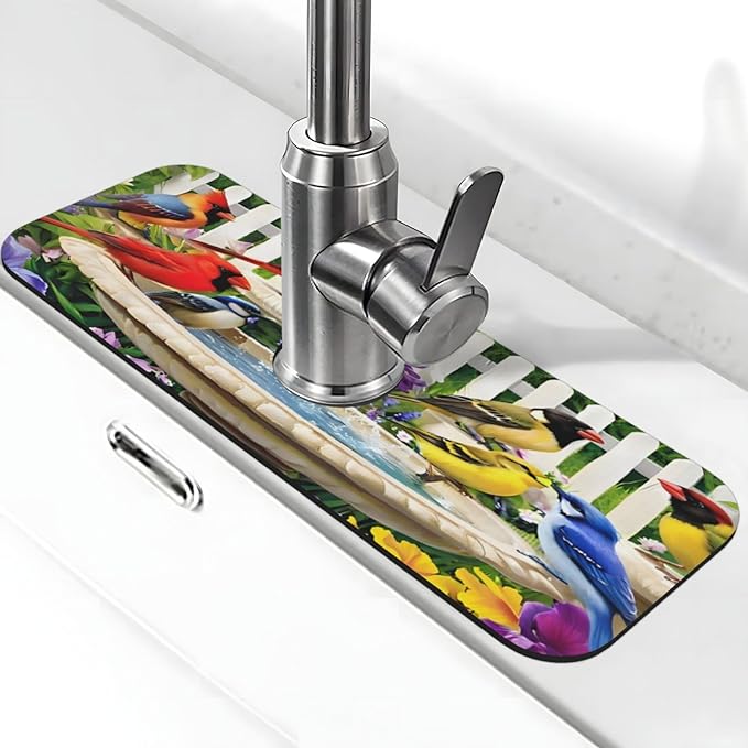 Bird Kitchen sink faucet pad, strong water absorption, anti slip, very suitable