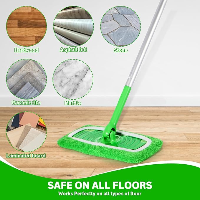 6 Pack Reusable Microfiber Mop Pads Compatible