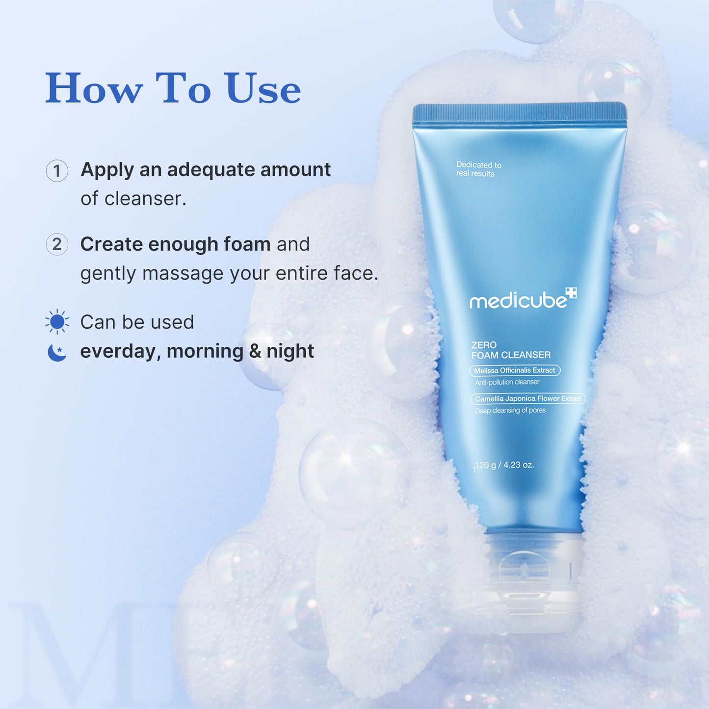 medicube PDRN Marshmallow Whip Cleanser | Face Wash, Cleansing Foam for Pore Care & Uneven Skin Tone | Gentle Daily Deep Cleansing | Hydrating and Nourishing Facial Cleanser | Korean Skincare