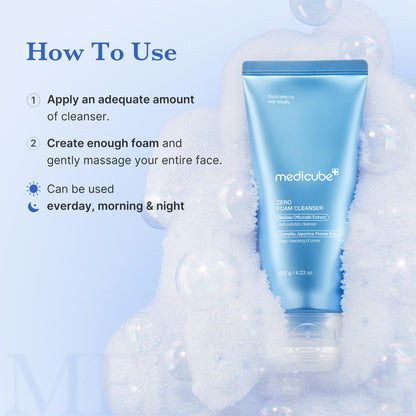 medicube PDRN Marshmallow Whip Cleanser | Face Wash, Cleansing Foam for Pore Care & Uneven Skin Tone | Gentle Daily Deep Cleansing | Hydrating and Nourishing Facial Cleanser | Korean Skincare