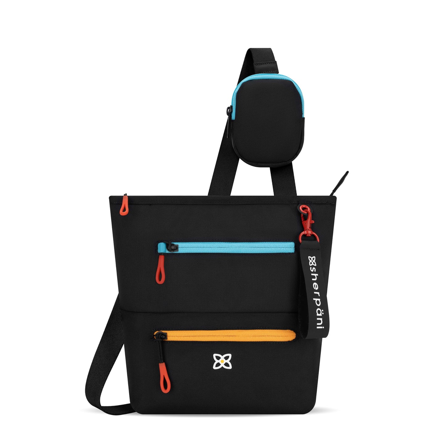 Sherpani Sadie, Nylon Crossbody Bag, Lightweight Shoulder Bag, Travel Cross Body, Crossbody Purse for Women, RFID Protection, Removable Coin Purse, Travel Gift (Chromatic Classic)