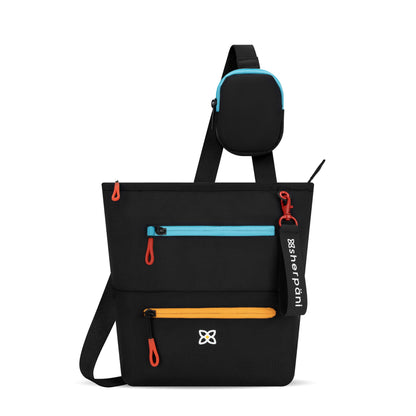 Sherpani Sadie, Nylon Crossbody Bag, Lightweight Shoulder Bag, Travel Cross Body, Crossbody Purse for Women, RFID Protection, Removable Coin Purse, Travel Gift (Chromatic Classic)