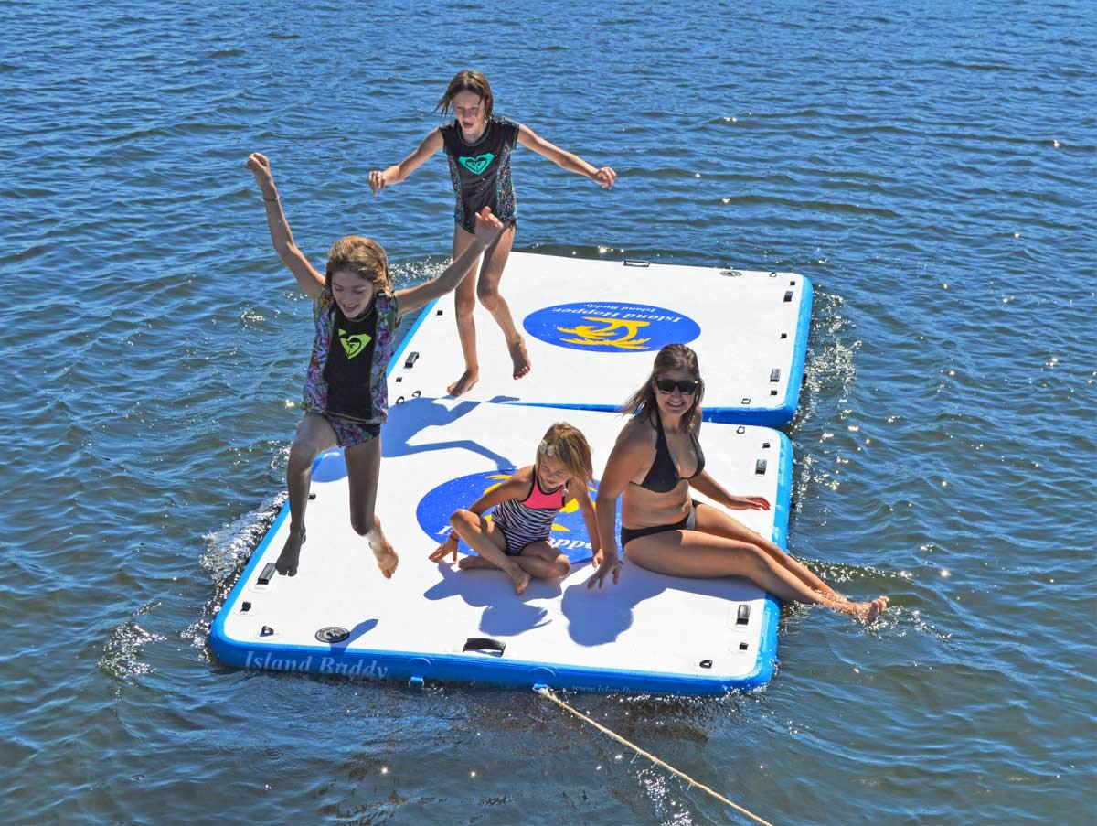 Island Hopper Island Buddy 8 Foot Inflatable Swimming Water Platform (Island Buddy 8 Only)