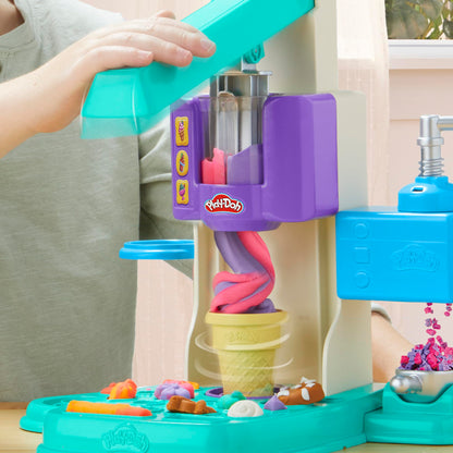 Play-Doh Rainbow Swirl Ice Cream Playset for Toddlers, Non-Toxic Modelling Compound Set, Crafts for Kids, Creative Toys for 3+ Year Olds