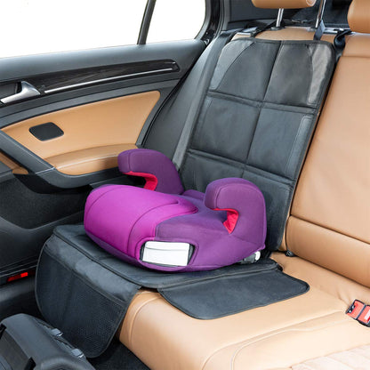 LIONSTRONG® Car Seat Protector for Child Seat [ISOFIX compatible]- Seat Cover for Infant Seat waterproof - Carseat Seat Protectors Baby - Car Seat Mat Dirt resistant - black
