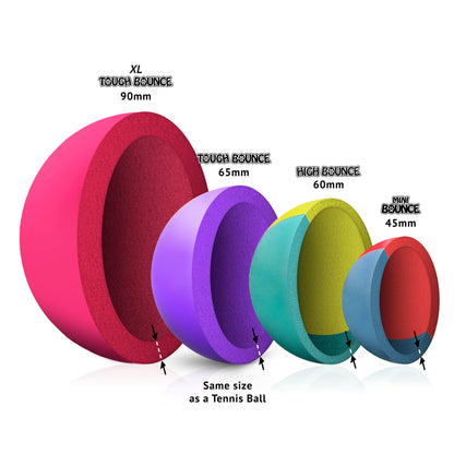 SPORTSPET High Bounce Dog Balls Smoothie Edition, Rubber Dog Balls, Floating Fetch Toy for Dogs, Strong and Durable Chew & Play, Safe Toy Balls for Dogs & Puppies, Pack of 3 (60mm)