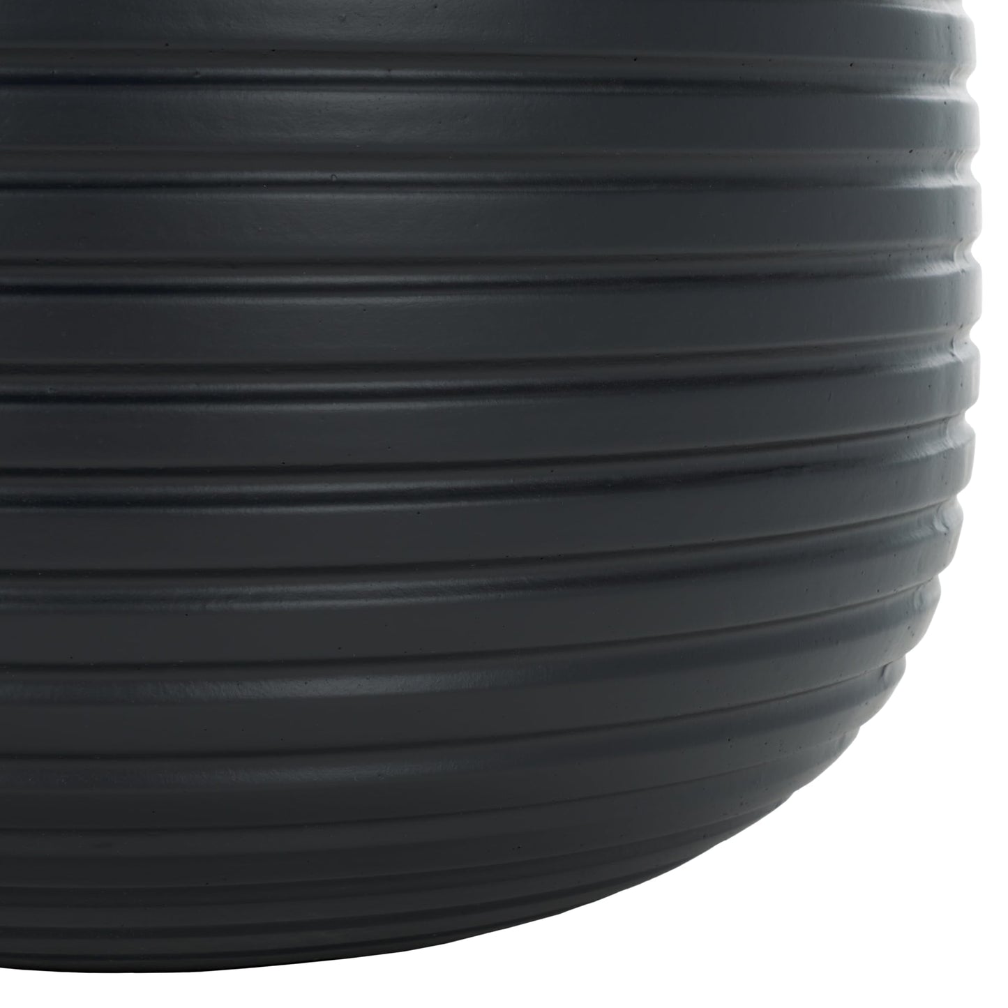 SAFAVIEH Outdoor - Jasper Black Cement Ficonstone Planter Pot Set of 2 with Drainage Hole, Frost Resistant Garden Planters for Patio, Deck, Indoor Outdoor Use (PAT1535A-SET2)