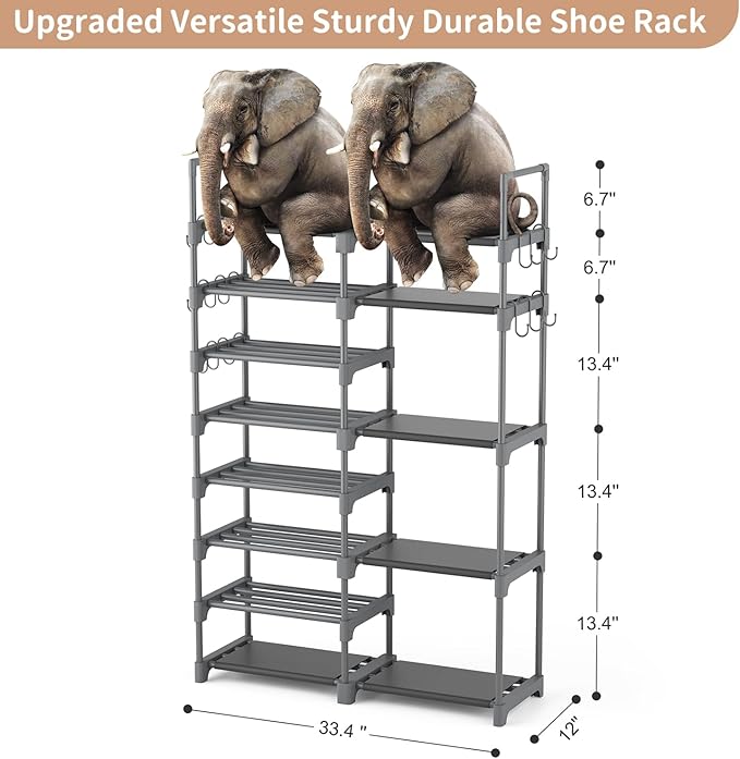 ROJASOP Shoe Rack, Shoe Storage Organizer