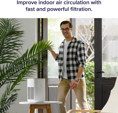LEVOIT Air Purifier for Bedroom Home, Dual HEPA Filters with Aromatherapy Diffuser, Quiet Sleep Mode, Air Cleaner for Smoke, Allergies, Pet Dander, 100% Ozone Free, LV-H128, Gray