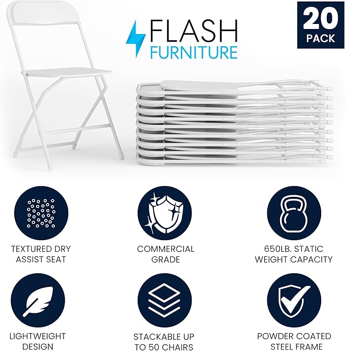 Flash Furniture Hercules Series Plastic Folding Chair
