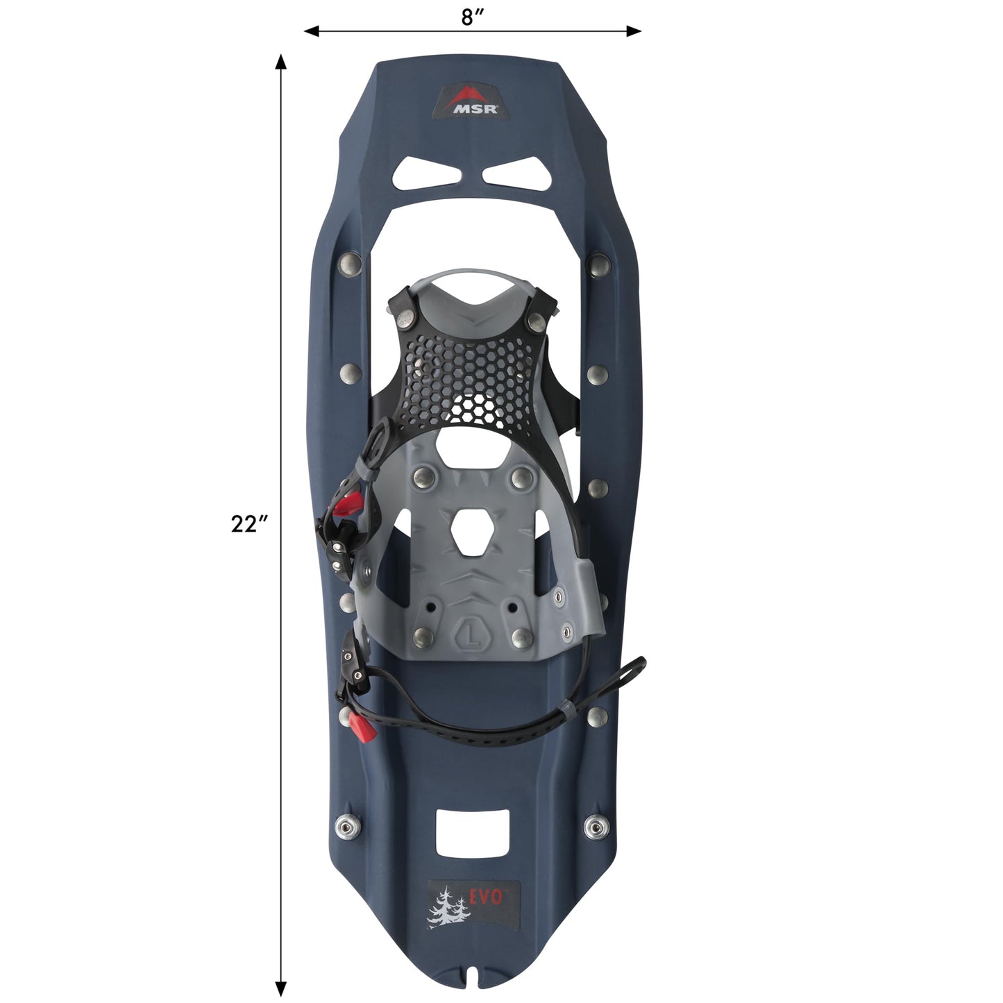 MSR Evo Trail Snowshoe Kit with Trekking Poles and Seat-Cushion Backpack