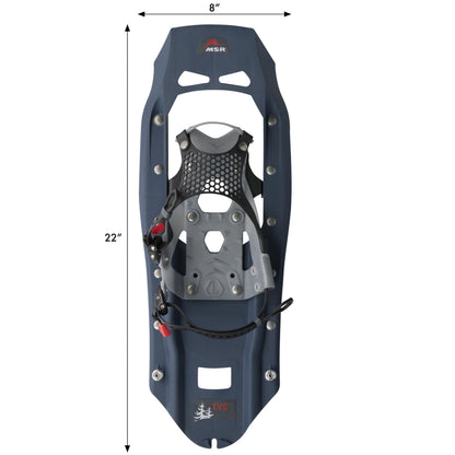 MSR Evo Trail Snowshoe Kit with Trekking Poles and Seat-Cushion Backpack
