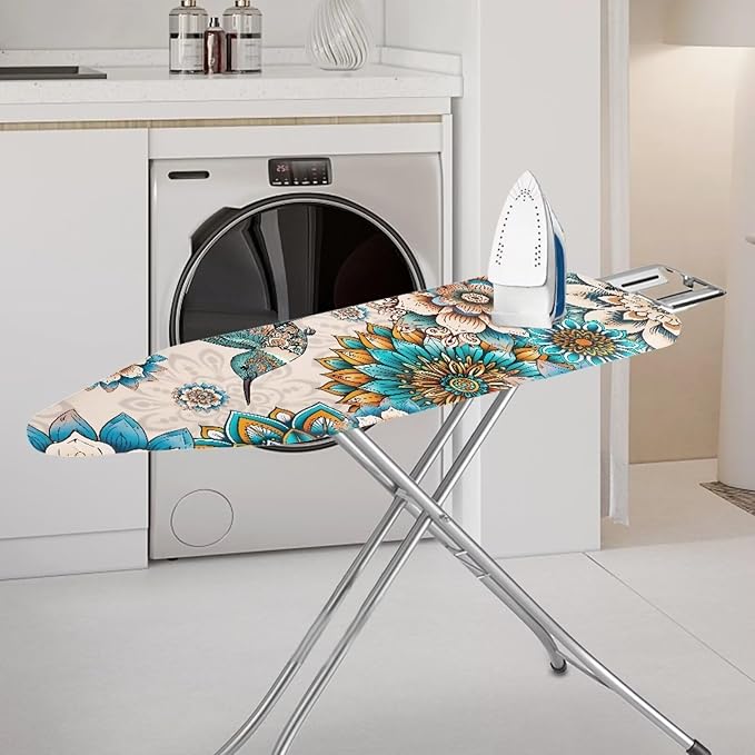 ZDCUSTOM Boho Hummingbird Ironing Board Cover Scorch Resistant Ironing Board