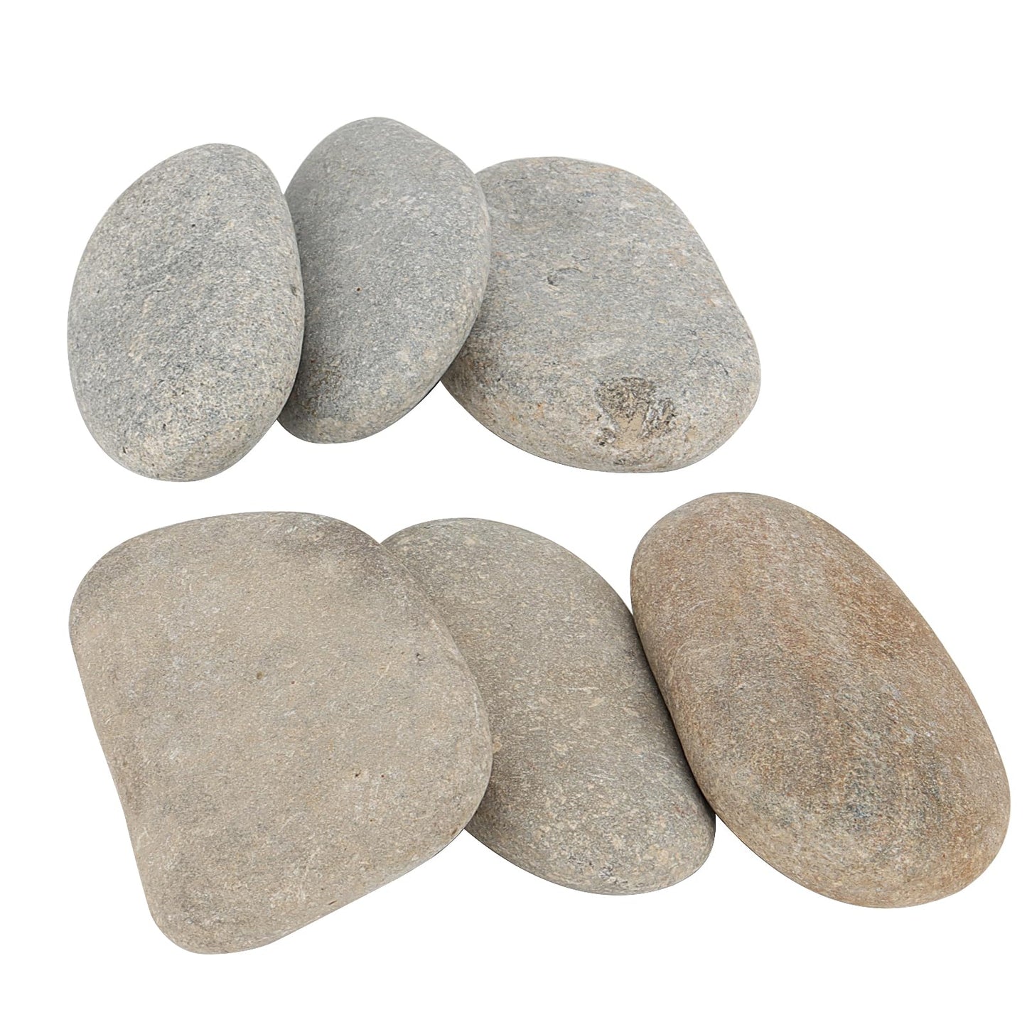 SHEUTSAN 20PCS 3-4 Inch River Painting Rocks, Flat Painting Stone, Crafts Rock Stones Bulk for DIY Project, Hand Crafts