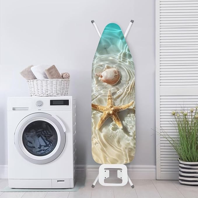 Household Iron Board Covers, Starfish Shell Beach Print Ironing Board Cover