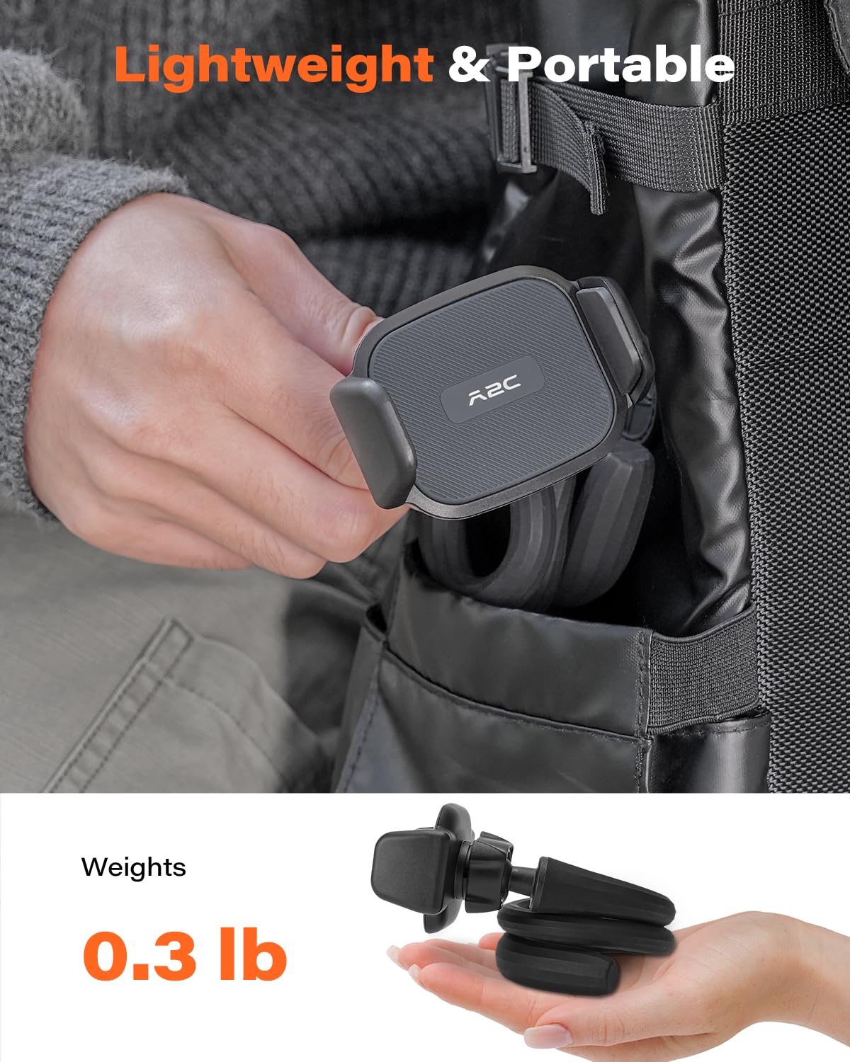 A2C Flexible Phone Holder for Treadmill, Peloton, Stroller, Shopping Cart, Desk, Gooseneck Long Arm Phone Mount for 4.7”-6.9" Smartphones, Portable Gym Accessories Phone Holder, Gift for Men Women