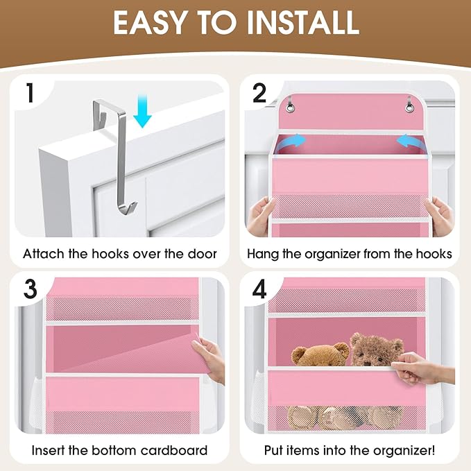5-Tier Over The Door Organizer Hanging Storage Organizers