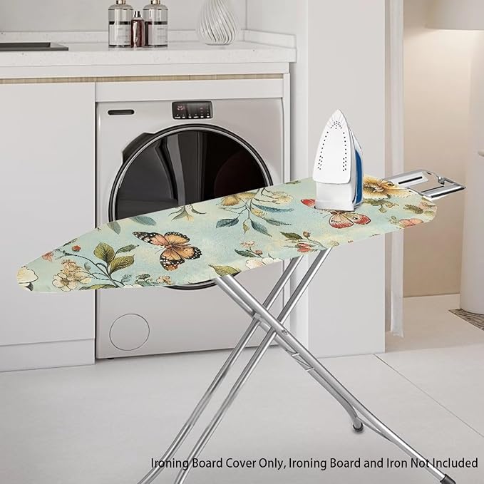 Butterfly Ironing Board Cover and Pad Standard Size Green Leaves Iron Table