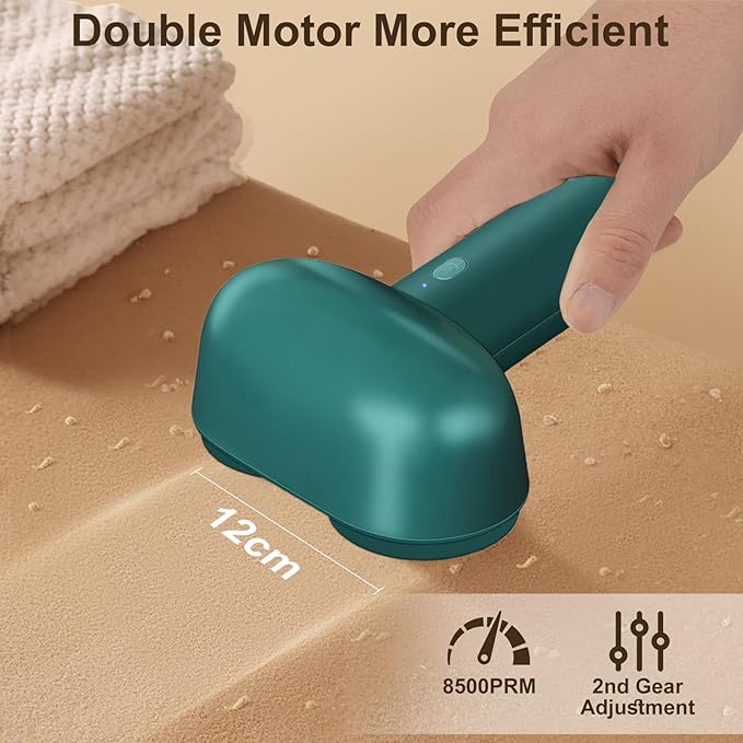 Fabric Shaver, Handzee Electric Lint Shaver, Dual Motor Sweater Shaver