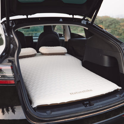 Naturehike 2.56’’ Thickened TPU Car Mattress for SUV Camping, Self Inflating Sleeping Pad Memory Foam Car Air Mattress Queen for Outdoors, Travel, Home