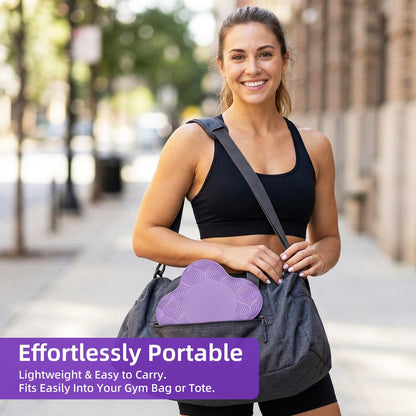 CarryEpic Yoga Knee Pads Set of 2 – Extra Soft Non-Slip Yoga Knee Pad Cushion for Knees Elbows Wrists – Pilates & Workout Knee Pads for Floor Exercises, Kneeling, Stretching, Fitness, Purple