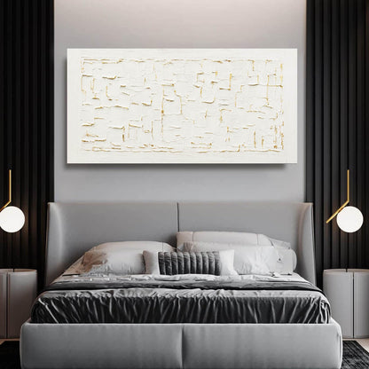 SOUGUAN Textured Wall Art Block Wall Painting Abstract Canvas Wall Pictures 24"x48" Art Posters for Office Artwork for Living Room