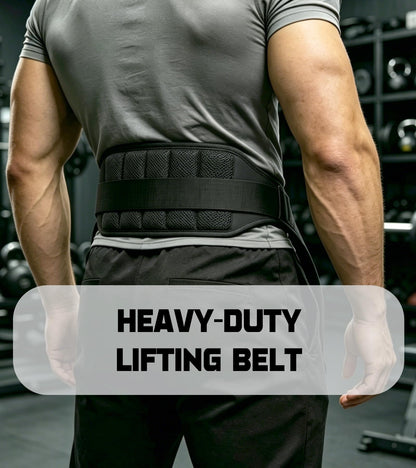Weight Lifting Belt for Belt Squats, Squat Machine and Rack Attachment, Padded Hip and Thigh Support Belt for Strength Training and Powerlifting