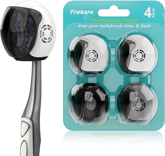 Helmet Toothbrush Covers Caps, Fits Most Manual and Electric Tooth Brushes