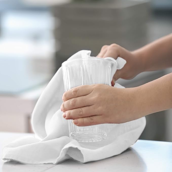 Shop Towels – Pack of 50 Reusable Cleaning Rags – Durable Quality Cotton – 13"
