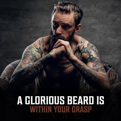 Viking Revolution Sandalwood Beard Oil for Men - Natural Mens Beard Oil with Argan Oil and Jojoba Oil - Beard Softener, Strengthens and Moisturizes - Beard Conditioner for Men (Sandalwood, 1 Pack)