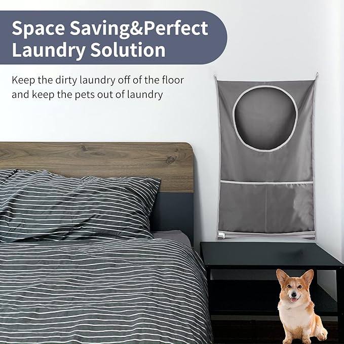 Hanging Laundry Hamper, Over The Door Laundry Hamper, Hanging Laundry Bag