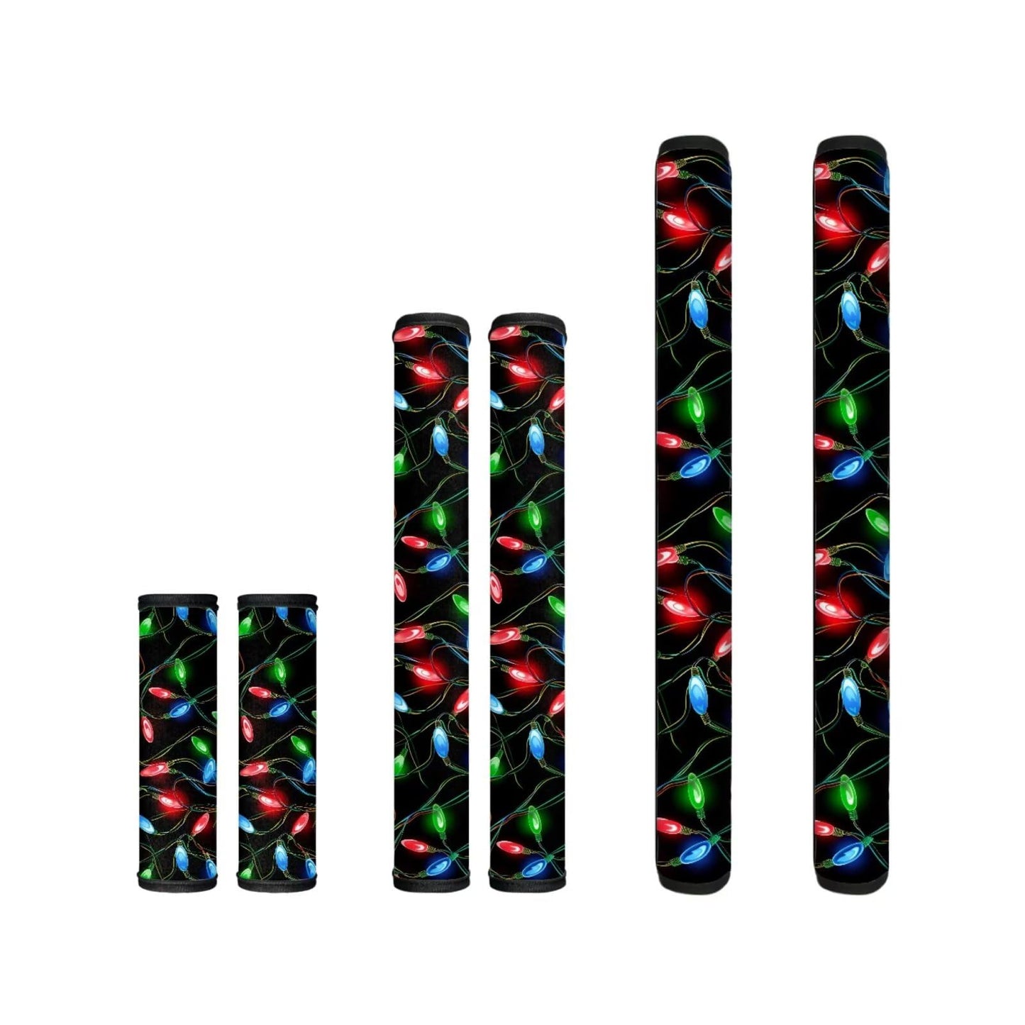 Yatixapu Refrigerator Door Handle Covers Pack of 6, Christmas Lights Washable Antiskid Protector for Fridge Oven Dishwasher, Keep Your Kitchen Appliance Clean from Smudges Food Stains