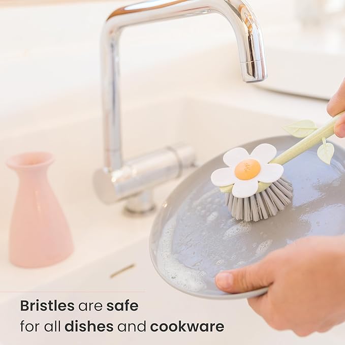 Vigar Florganic Daisy-Shaped Dish Brush