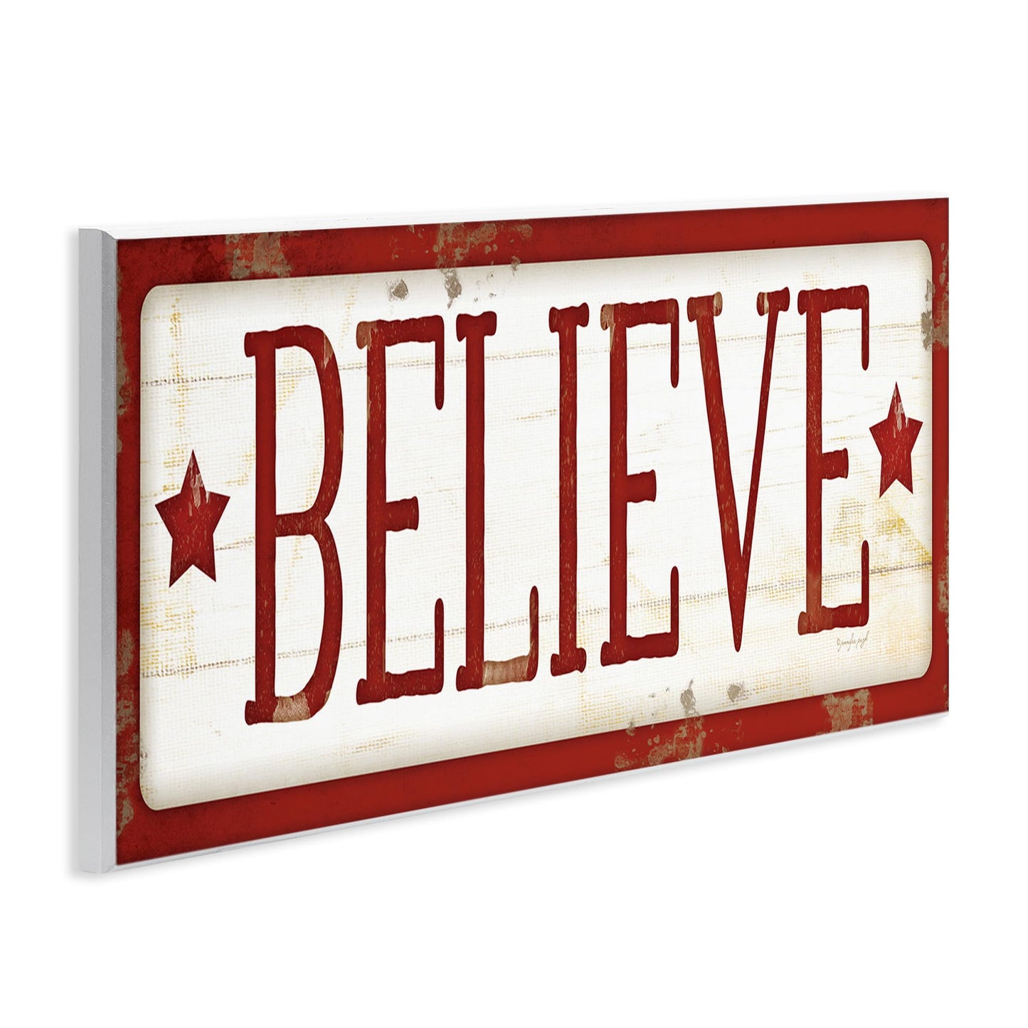 Stupell Industries Holiday Christmas Word Design Wall Plaque