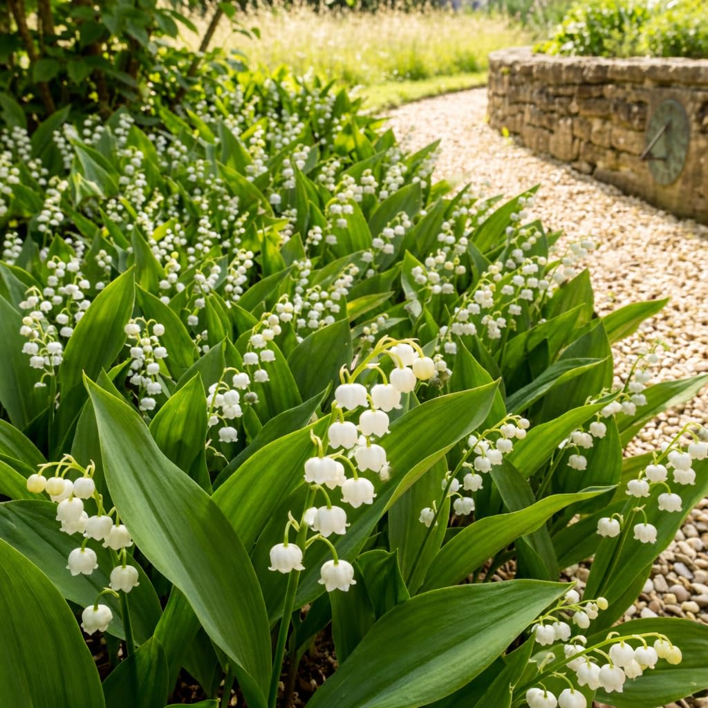 20 Lily of The Valley Plant Bare Roots, Hardy Perennial May Lily, Easy to Grow Fragrant Flower for Outdoor Gardens