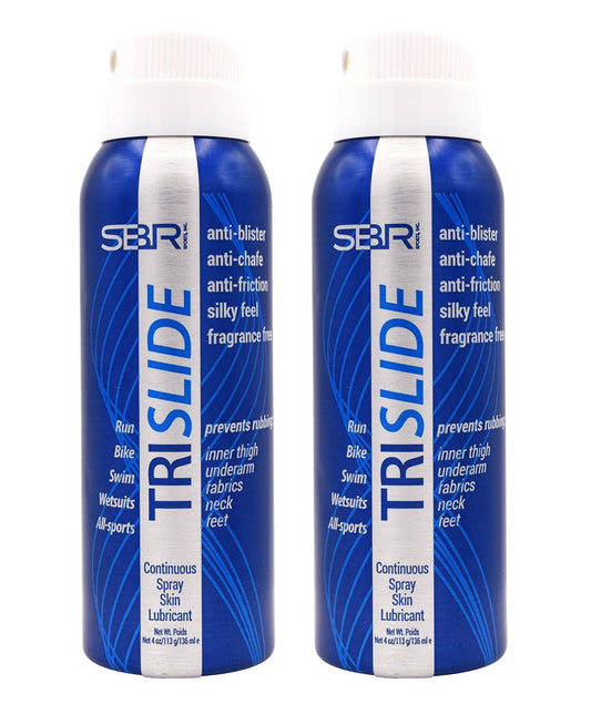 TRISLIDE Anti-Chafe Continuous Spray Skin Lubricant Body Friction Protection | Prevents Blistering and Chafing | Providng Long-Lasting Comfort and Protection | Pack of 2
